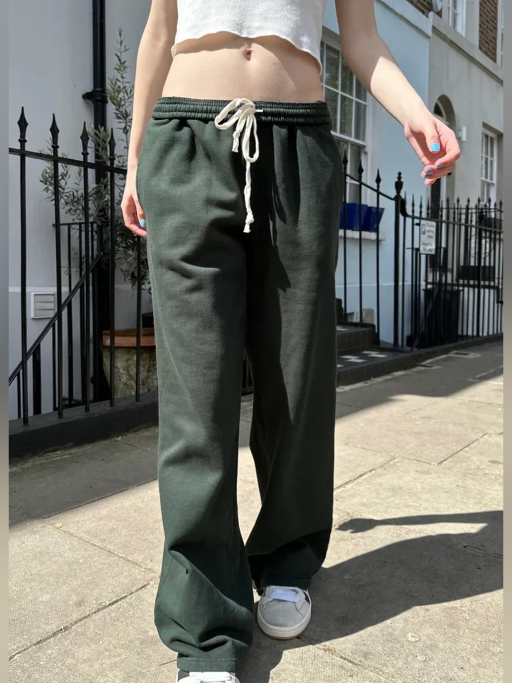 Brandy Melville Green Soft Anastasia Sweatpants